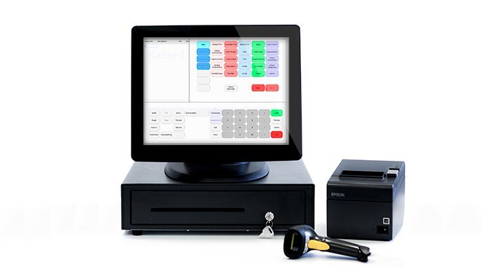 produktbilled kassesystem Kassesystem dankortterminal kasseapparat touch